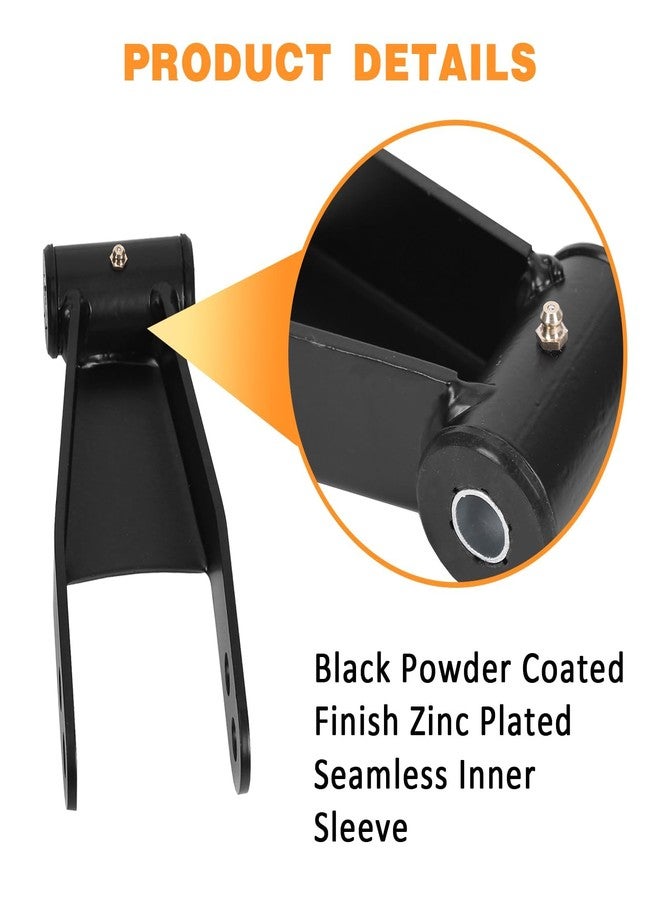 ECOTRIC 2" Rear Drop Lowering Shackles Suspension Kit Compatible with 1999-2018 Chevy Silverado/GMC Sierra 1500;1988-1999 C1500 GMC Yukon Chevy S10 Ford F150 Replacement for 410520 - Image 5